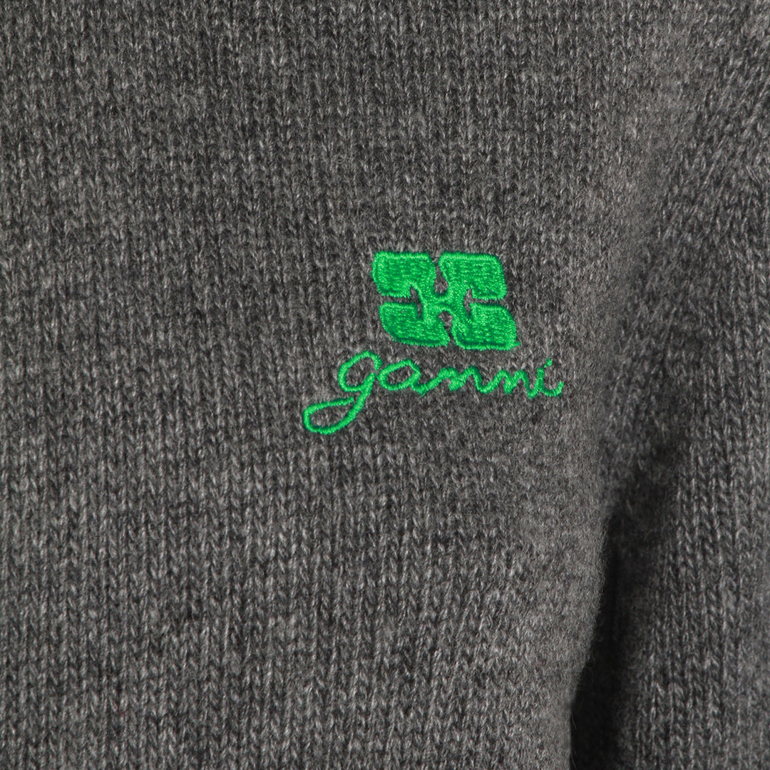 Ganni Sweaters - CHARCOAL GREY | 1ace9f36be425bfbc31543b798b8490553643608
