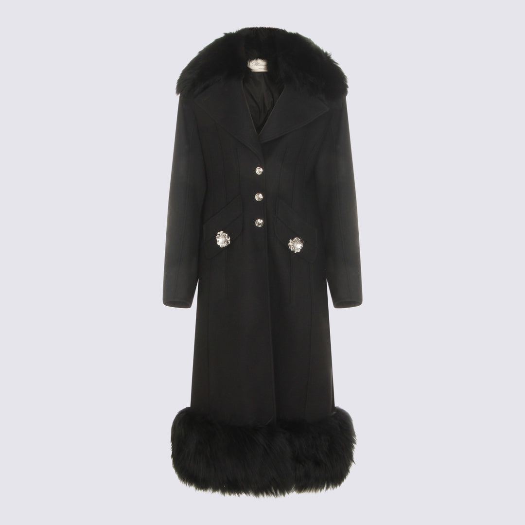 Blumarine Coats - Blacks and greys | 02ca94a7499a853d344f0ddb7ea4a5a53bb92ba4