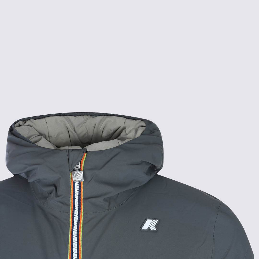 K-Way Jackets - GREY SHADOW-GREEN OAK | f99c8d7f2d14c54eeb1cae706fa15dc5f529f328