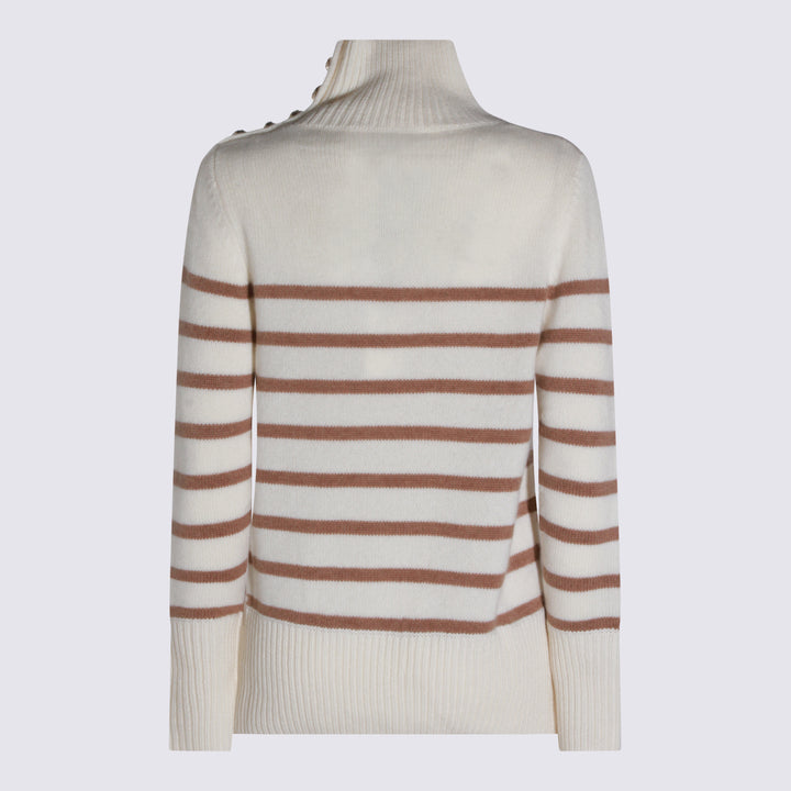 Kujiten Sweaters - BLANC/CAMEL | 72c47f70cb3026cc5b578d7bc6812e5344b3d73d