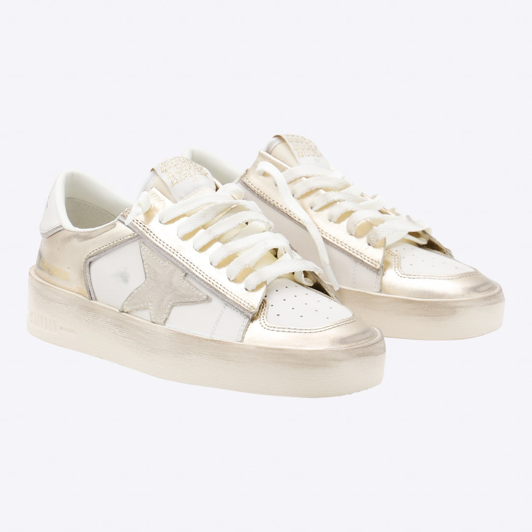 Golden Goose Sneakers - PLATINUM/MILK/BEIGE | 8797fa8da9d95c0e4d2e5e65692dc4fdebb16001