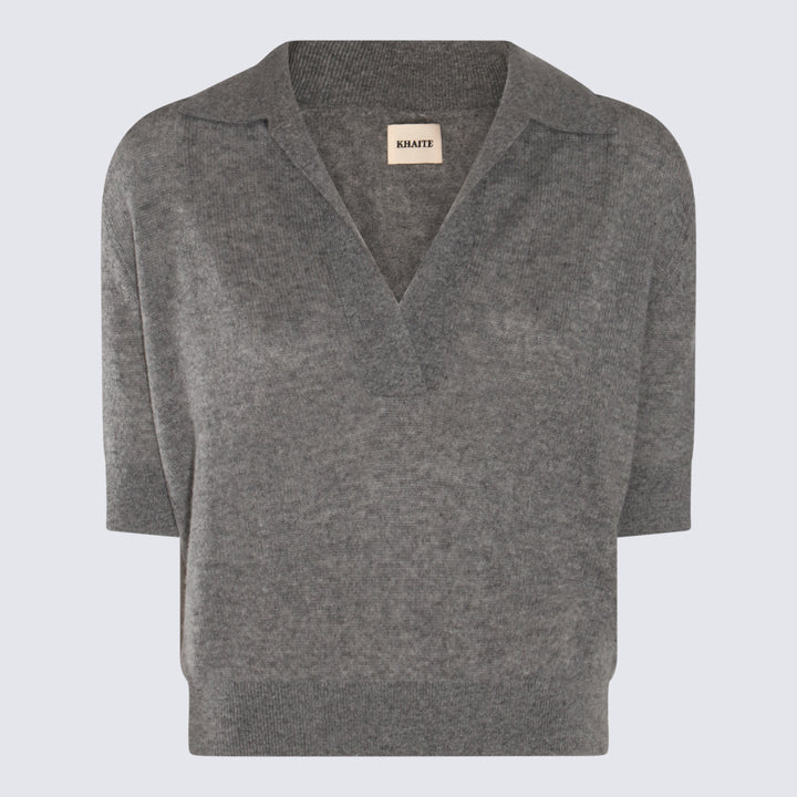 Khaite T-shirts and Polos - WARM GREY | 431d3b11a00420a09ae8d8eb83f4035450f43e1a