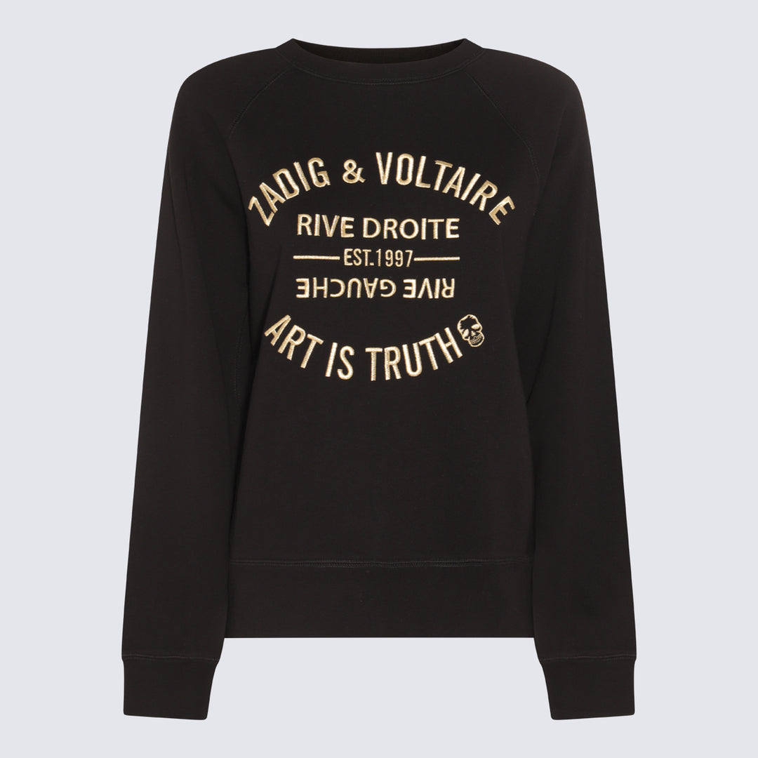 Zadig & Voltaire Sweaters - Blacks and greys | d2f018baad2d3d34e416633b6d73a4b58f3390be