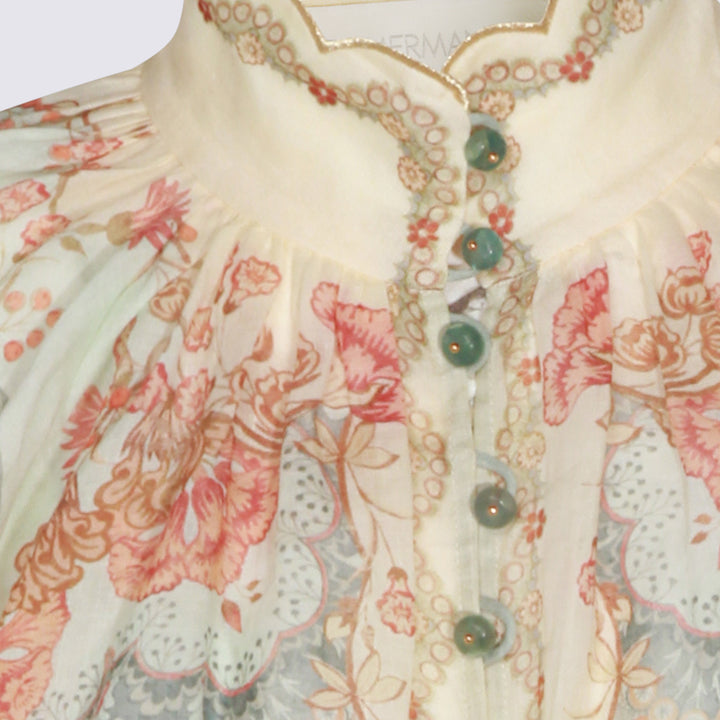 Zimmermann Shirts - WALLPAPER FLORAL MINT | c01acf8f09eb6536d292cb5d038c38bc1393f6f3
