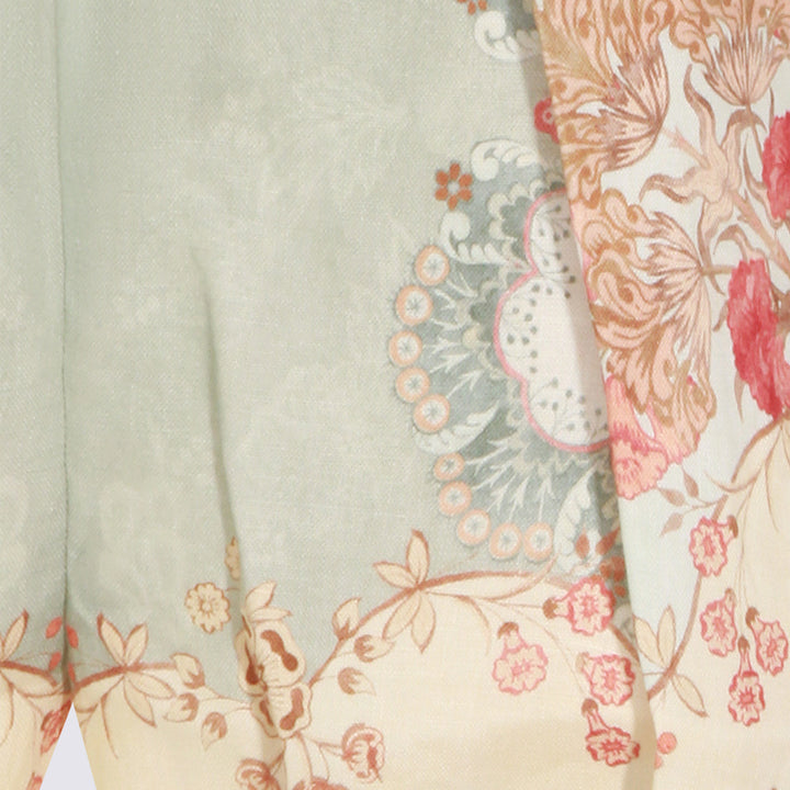 Zimmermann Shorts - WALLPAPER FLORAL MINT | 8894d72b8b94c676402f336c0e0fc7d6f9299399