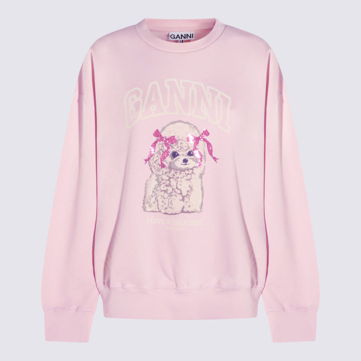 Ganni Sweaters - CHALK PINK | 89b2211de6a8ffea18989a31d4a70b8b5b3fcafd