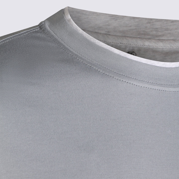 Brunello Cucinelli T-shirts and Polos - Blue and green | 3d5e81645f72a950770eb9f66e7eef6e6c334f68