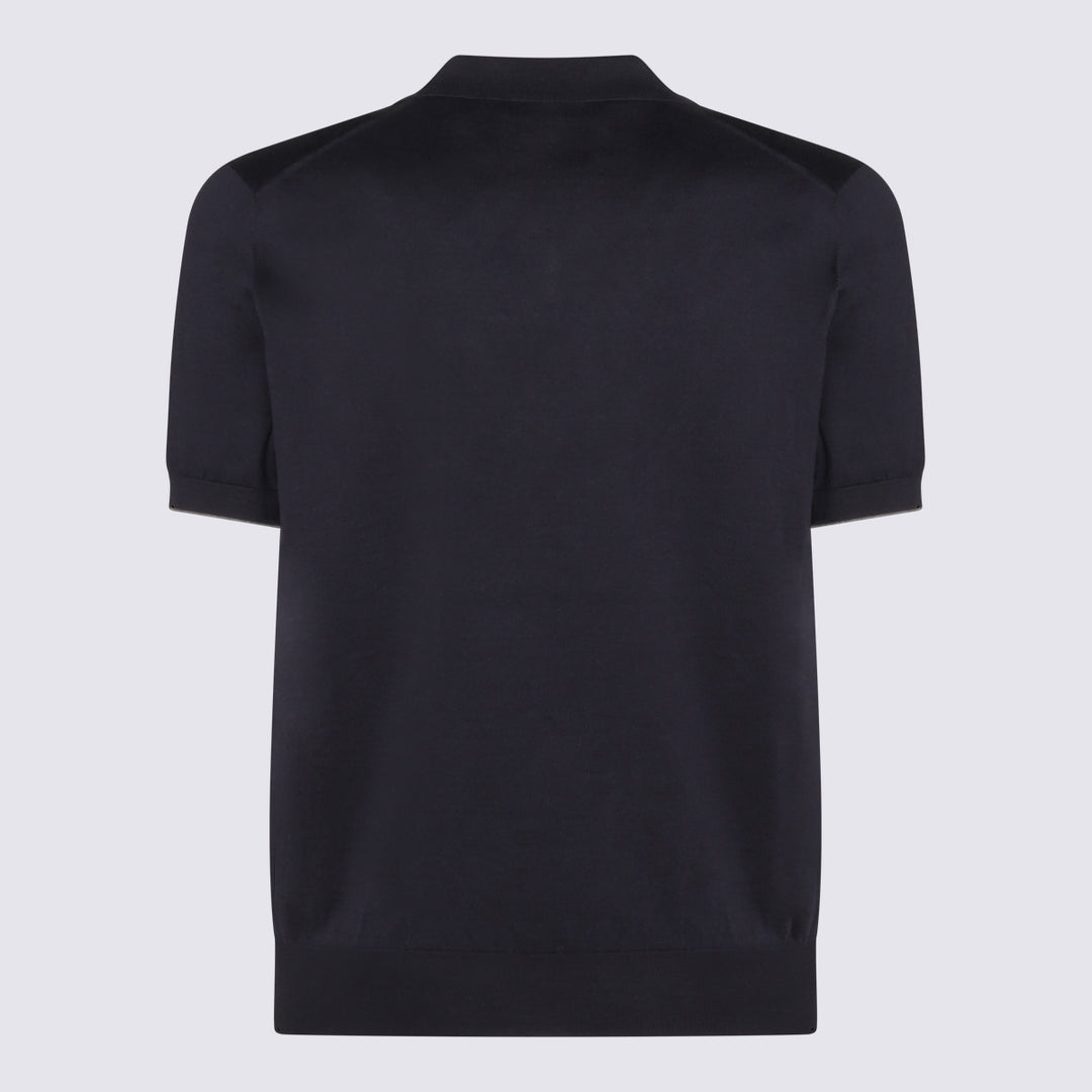 Brunello Cucinelli T-shirts and Polos - Blue and green | fb8dc42a82b3839e977143d638ee427b315f7ecc