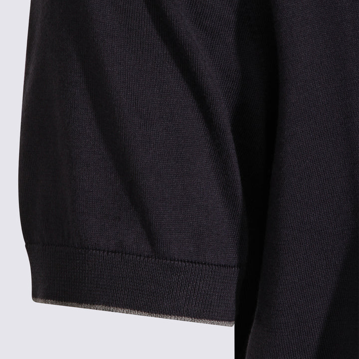 Brunello Cucinelli T-shirts and Polos - Blue and green | 2b3bf3e0e011e41b2ce65ea6041b97cbc32153ca