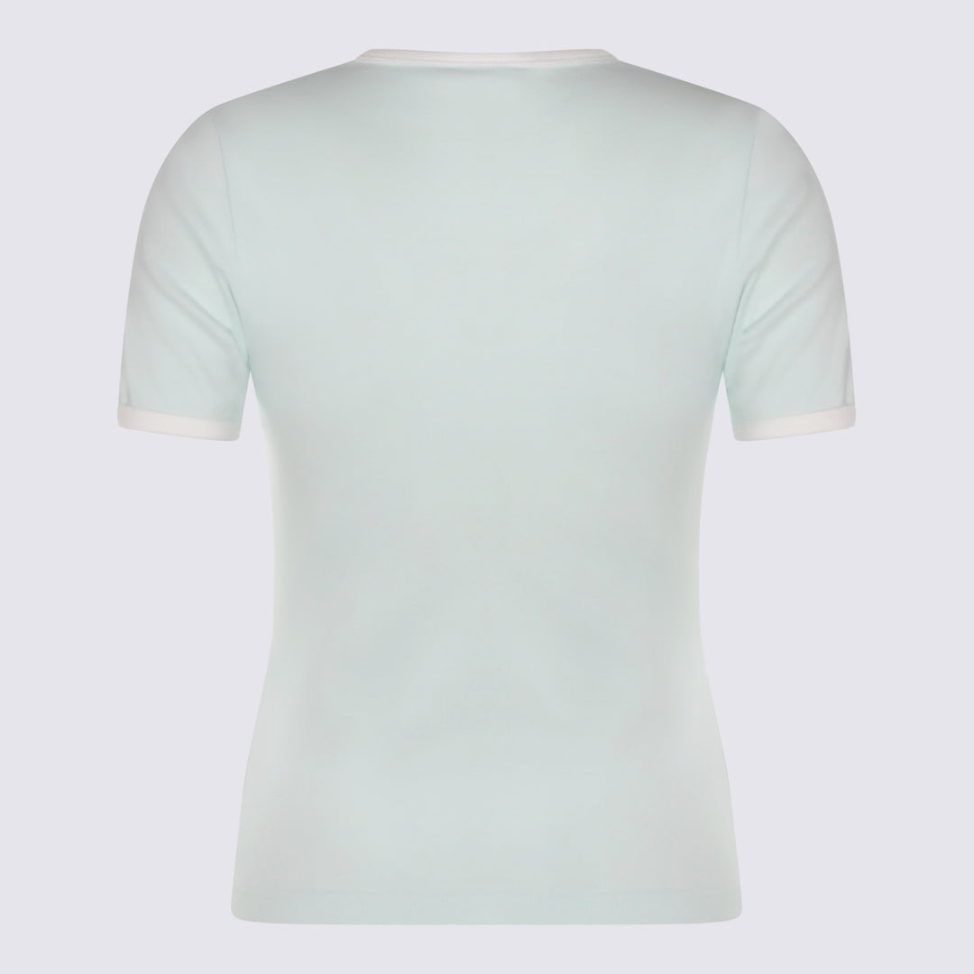Courreges T-shirts and Polos - LIGHT MINT/HERITAGE WHITE | 1291b651ef5aa5760d3cfa2415f79864172feaa0