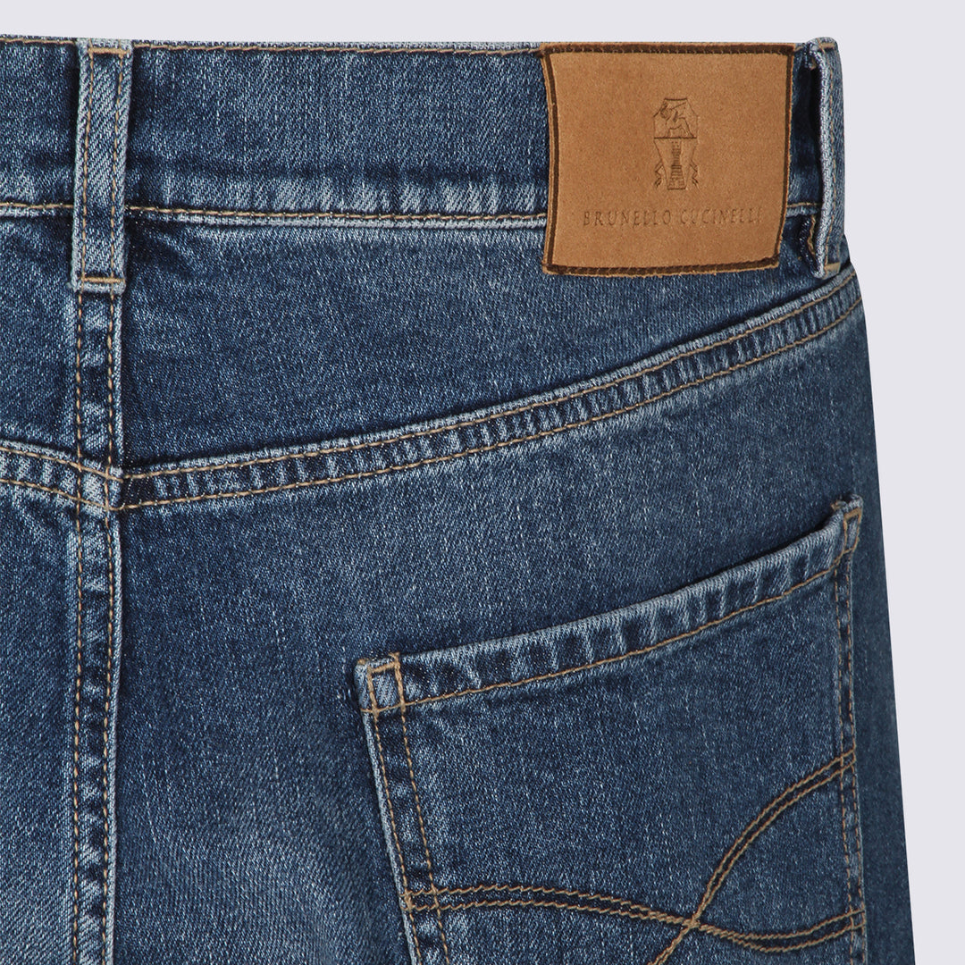 Brunello Cucinelli Jeans - MED BLUE | c329170ec609c51defbcde34dccf54843a42d90b