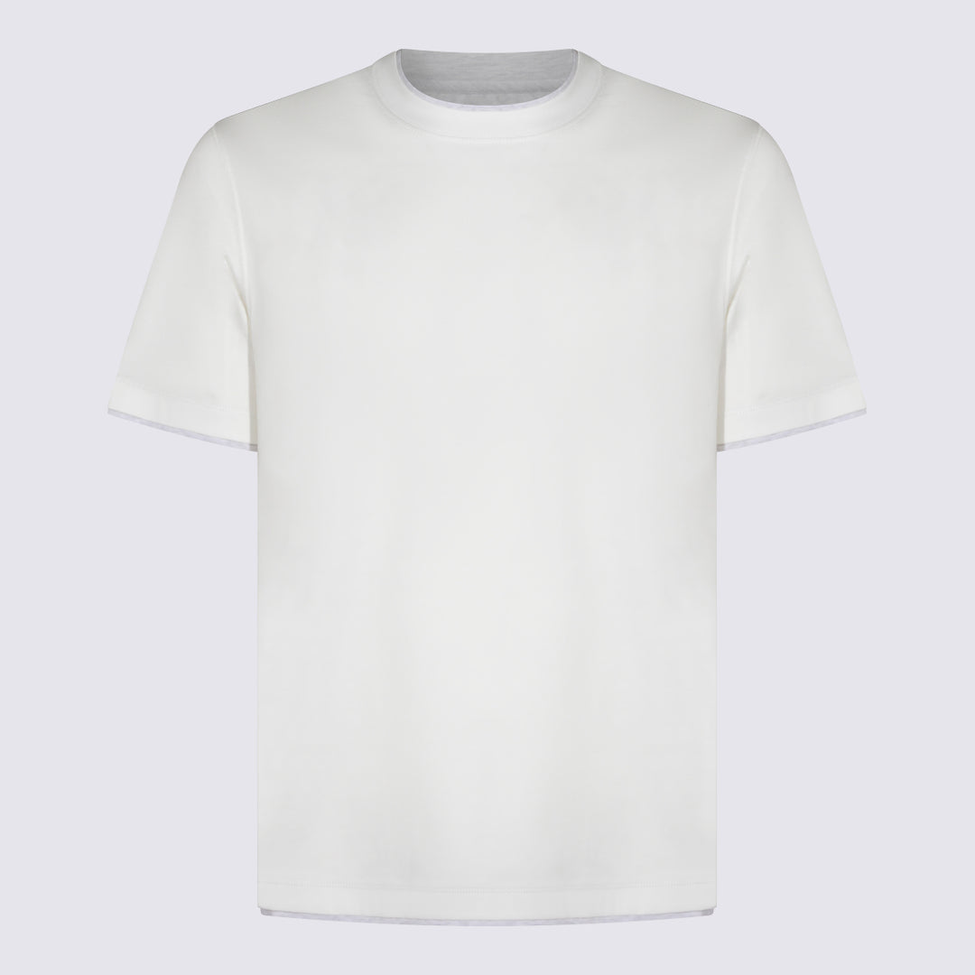 Brunello Cucinelli T-shirts and Polos - Light and natural | c23ea296aede294bc7f9d28acc9674bb1ad7f3ff