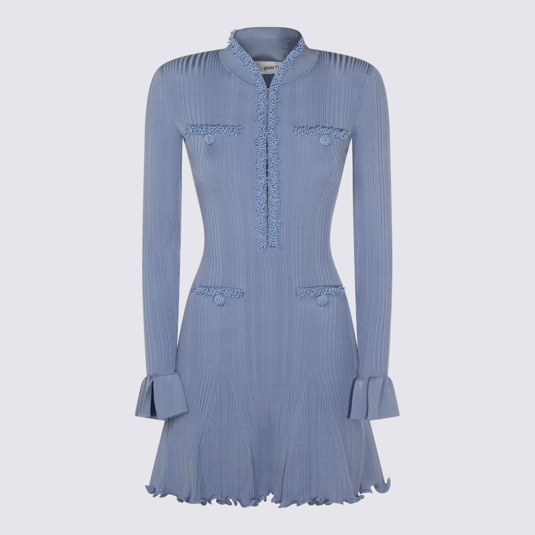 Self-Portrait Dresses - Blue and green | 6faddd9babab19e70e6b8c80d16523a62bdae154