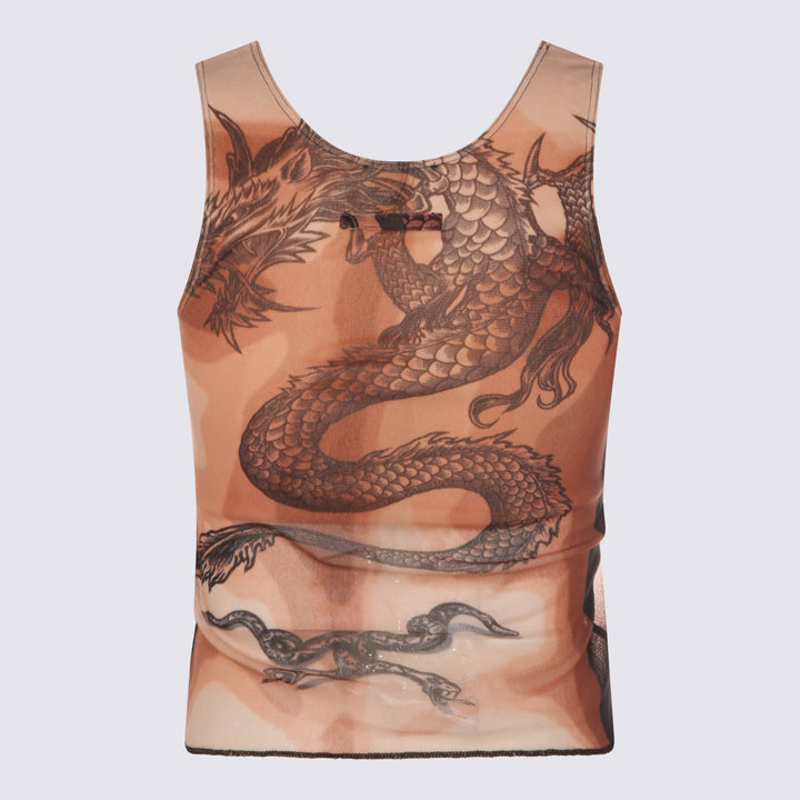 Jean Paul Gaultier Top - NUDE/BROWN/BLACK | 50fda137163093e951cb8ca3c1a4f5117f430894