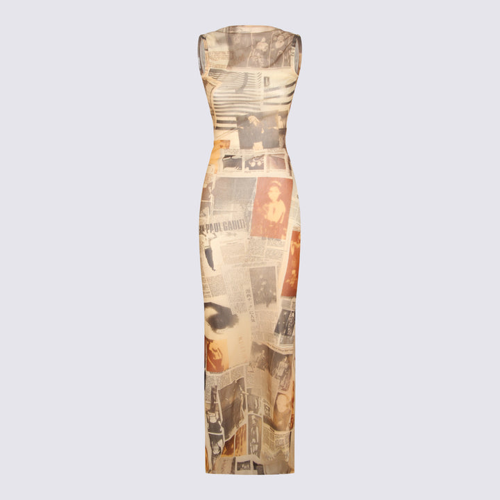 Jean Paul Gaultier Dresses - ECRU/LIGHTGREY/RED | 850d57b1f3bc4d36e8c808d52ac36b52f1d6858b