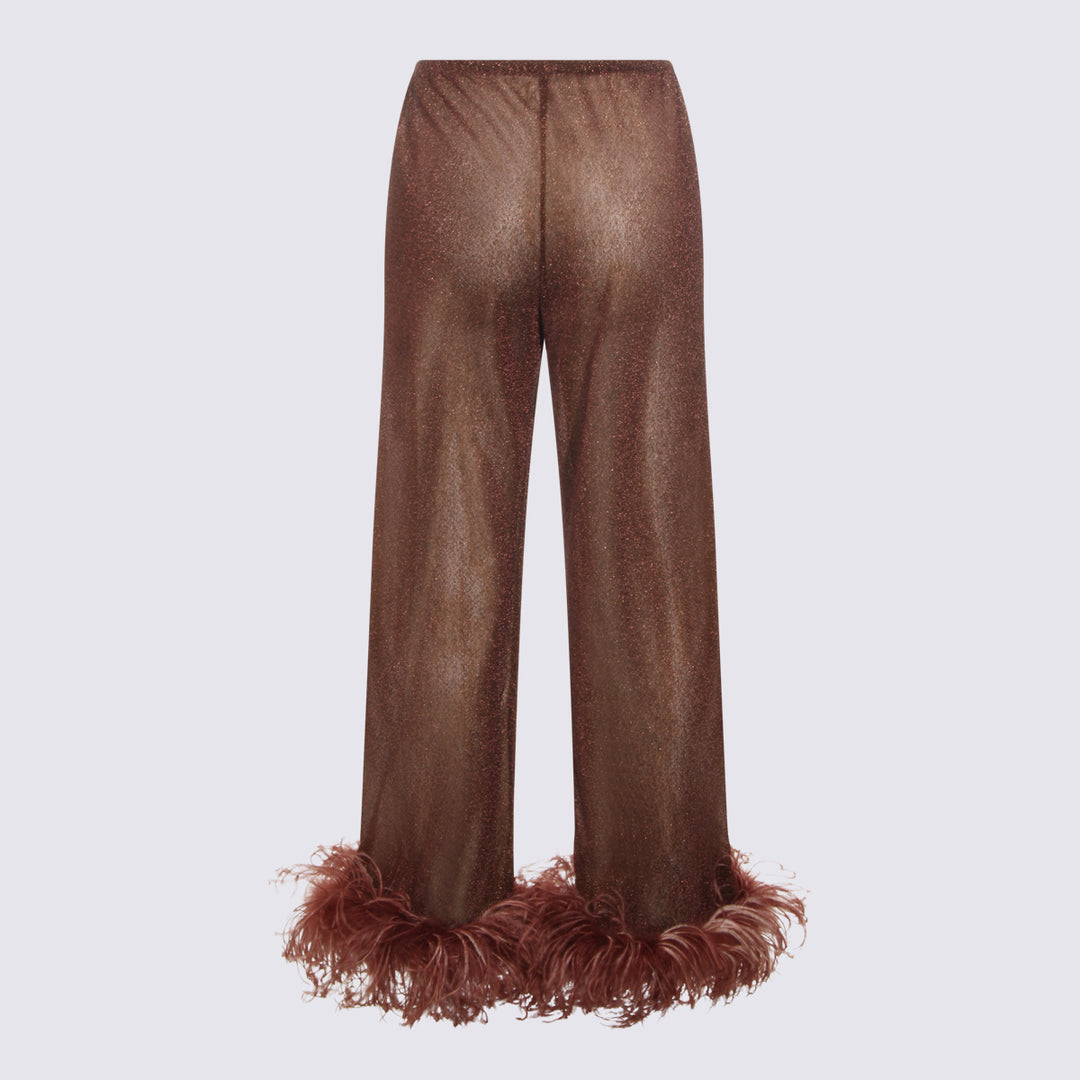 Oseree Trousers - Brown | 37c758c43031e607fba7fa477f456d34de663342