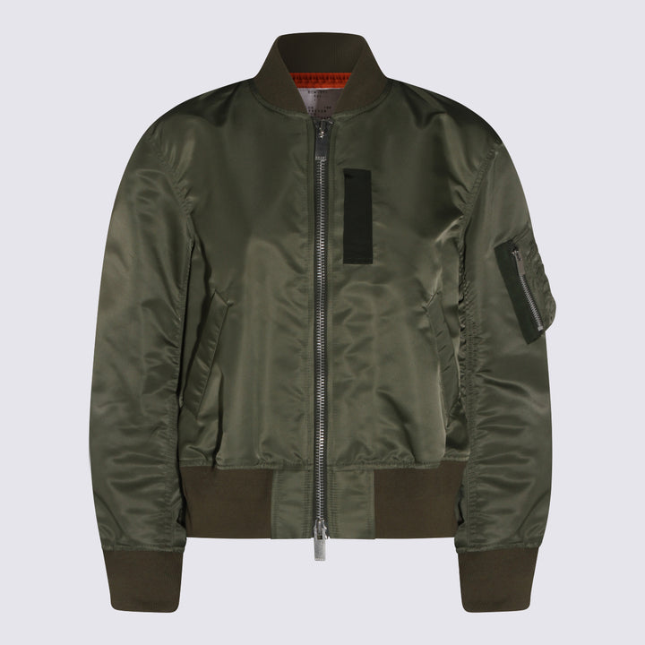 Sacai Jackets - Khaki | 00c6ce55f3b30378a24a2e1aa598a828b57b6759