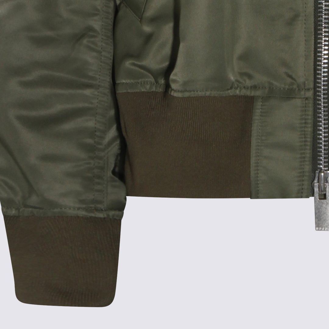 Sacai Jackets - Khaki | 62044ebeb10cfcab12918cc9668543b5a1dffc35