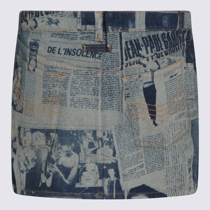 Jean Paul Gaultier Skirts - INDIGO/BEIGE | 6be60529b0a2167af57de594f6582f32e6ded7d7