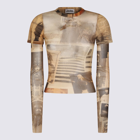 Top Ecru/Lightgrey/Red