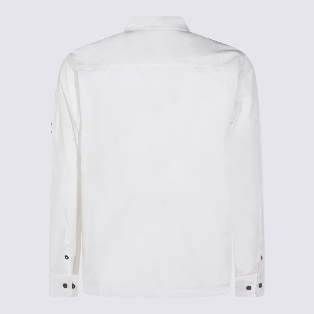 Cp Company Shirts - GAUZE WHITE | d4dbec763a12057eab61adc46ec515eb68cdad40
