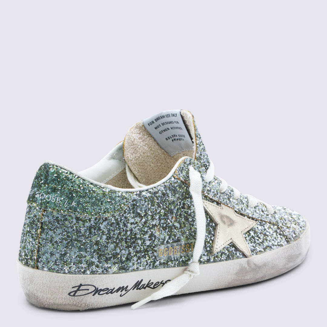 Golden Goose Sneakers - PLATINUM/GREEN | 53093c5916d230191ec02a47b01497d9becab12b