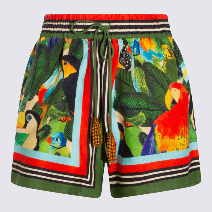 Farm Rio Shorts - BIRD LEAVES SAND | f1caf88fcbd0014b501a7558058bbe1bc3399d79