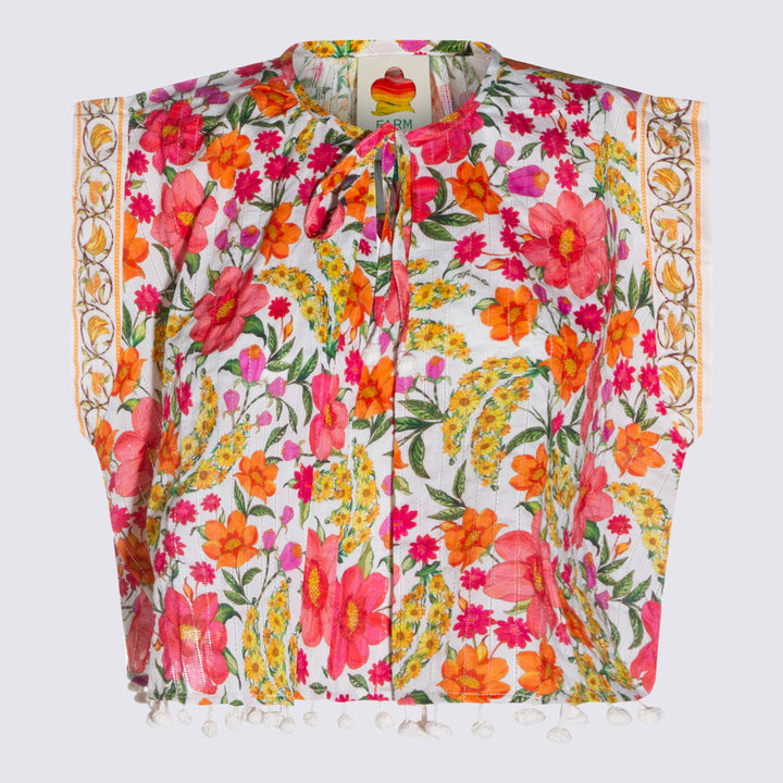 Farm Rio Shirts - BANANA FLOWERS OFF-WHITE | 9ddb3e1e405edfb050b6206f9b1626a624736547