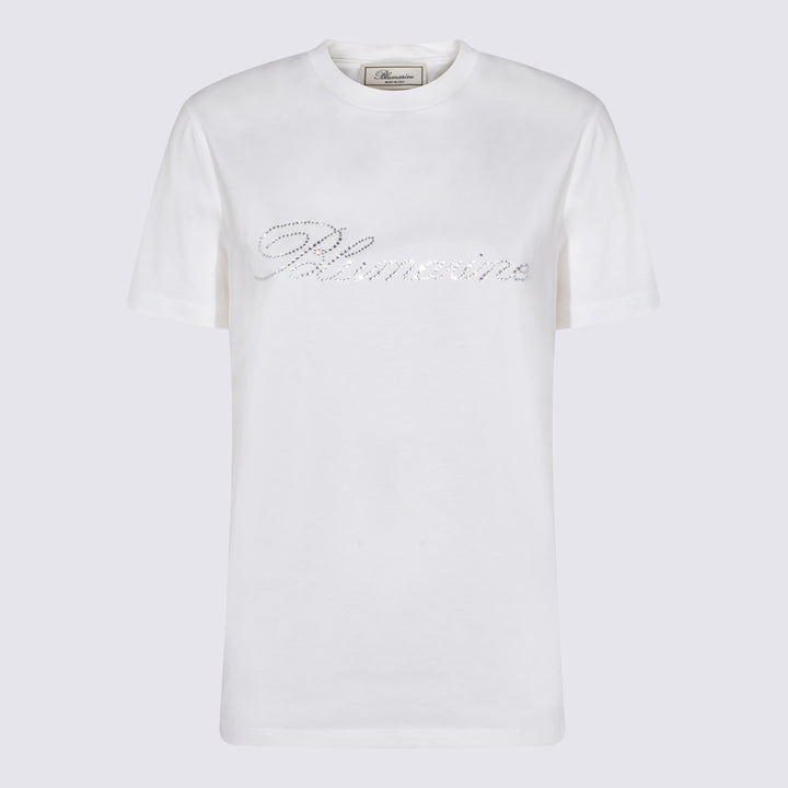 Blumarine T-shirts and Polos - NATURAL WHITE/CRYSTA | 7bf719761711f0ee3fea1aa03d5e534e22a0b67f