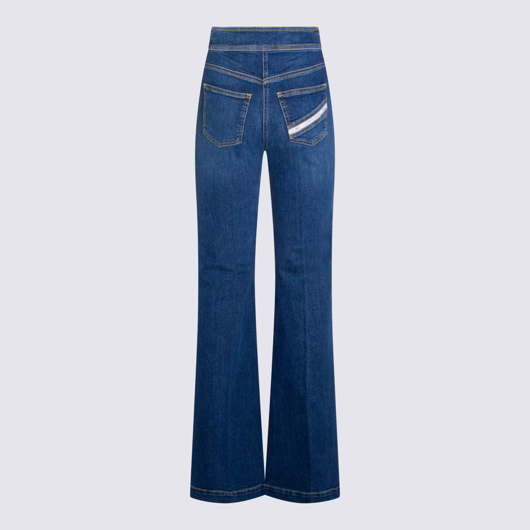 Elisabetta Franchi Jeans - Blue and green | d7b17e7983a14085d1165cda496b113661bd140f