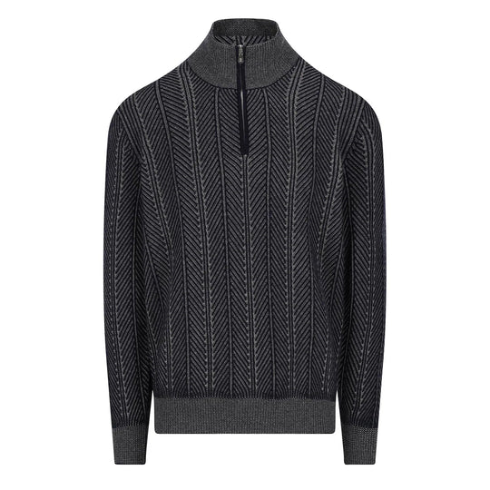 Sweaters Navy+Grigio Scuro