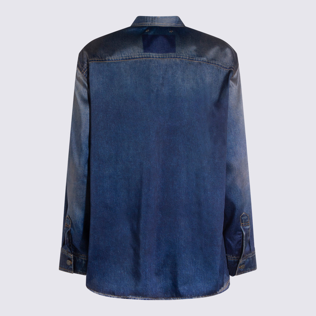 Golden Goose Shirts - Blu e verdi | cd7a1b91fa11939fe2939a41cde06b98058247ed