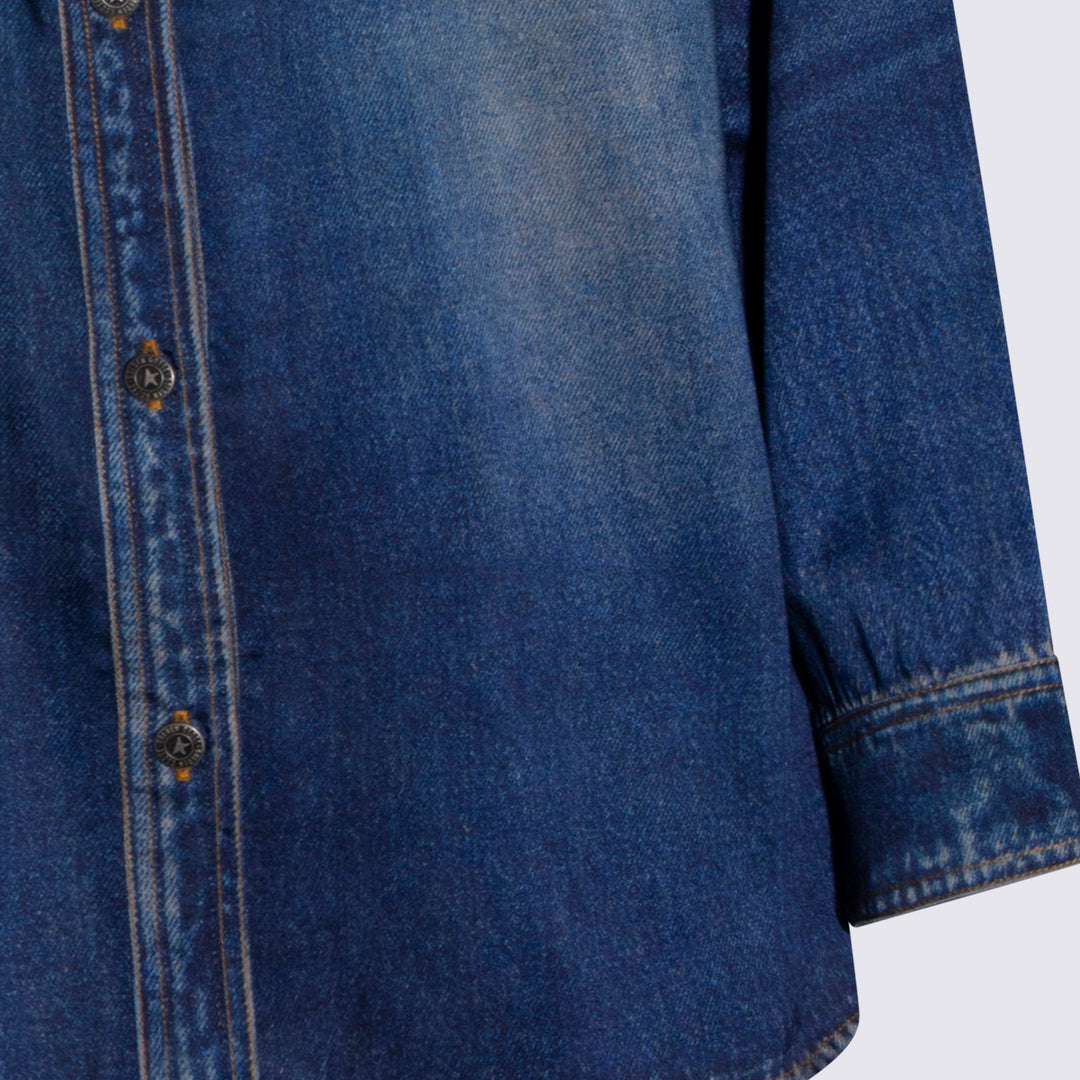 Golden Goose Shirts - Blu e verdi | 6406003fb2778c9979c69e76513cda7cb170f7d7