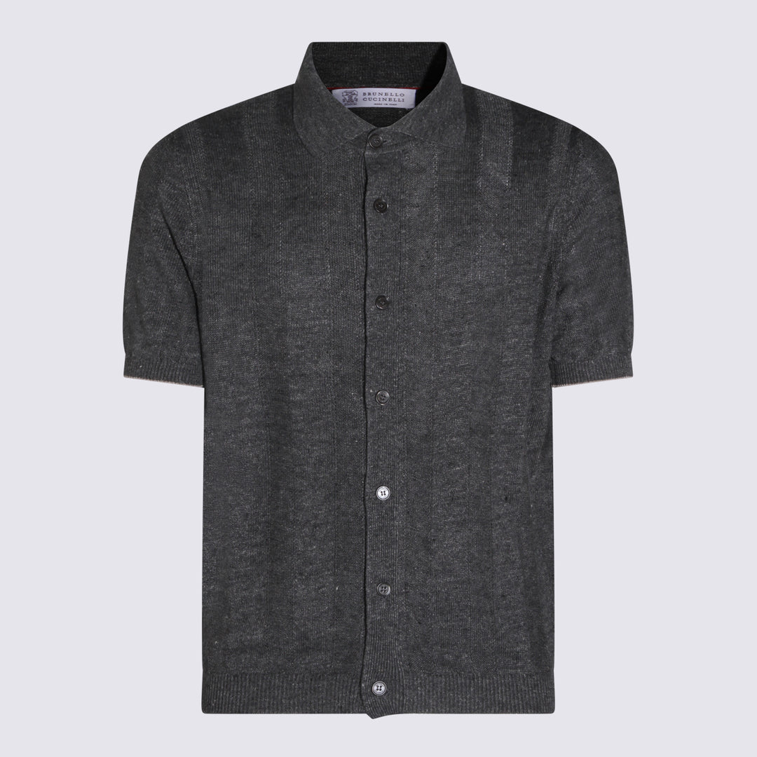 Brunello Cucinelli Shirts - Blacks and greys | 63800998b6b83b3cc6d4b476b8ef93608b0744b8