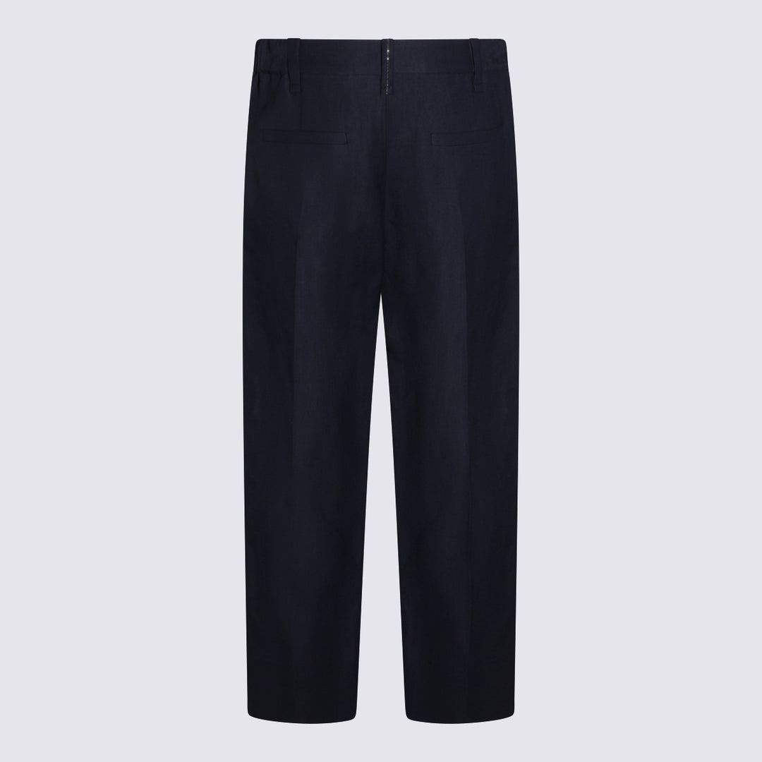Brunello Cucinelli Trousers - BLUE ABISSO | 8fd86a202590be31903120d811b6da00fe41e660