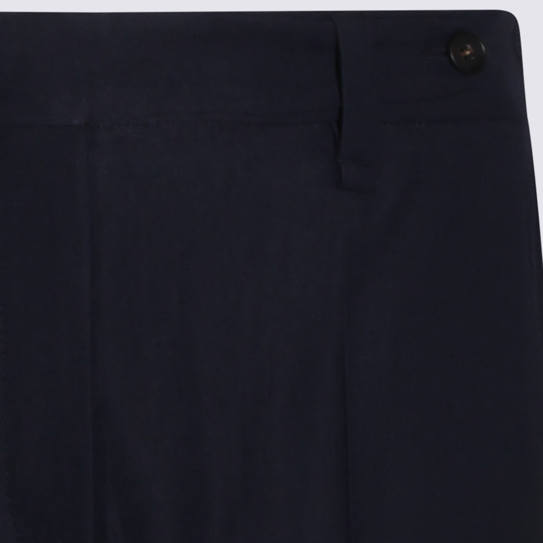 Brunello Cucinelli Trousers - BLUE ABISSO | 06de4502f102d2f09a52cf2120b791e20f1bcdc9