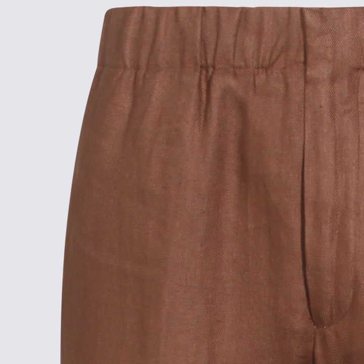 Lardini Trousers - Brown | 19d023ac93f28d7f988474b05ac97e41f25bf188