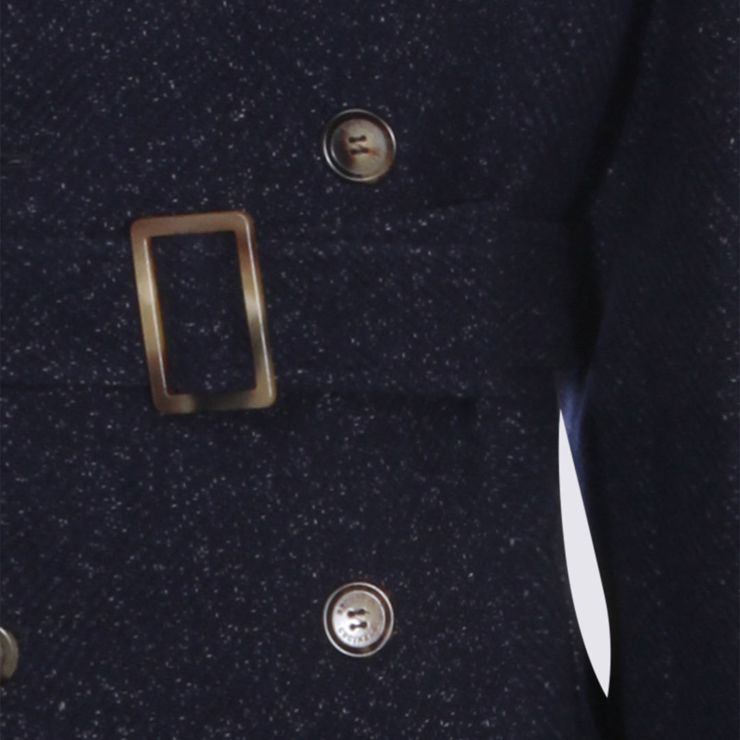 Brunello Cucinelli Coats - Blue and green | 1e2858c0396e0b5bdd46c4076c6df0853975e1a1