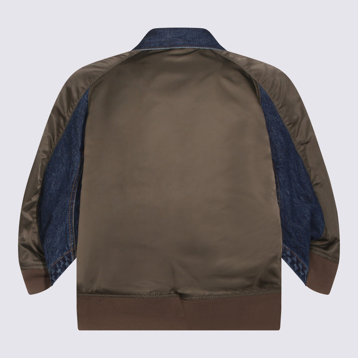 Sacai Jackets - BLUE/KHAKI | 883d086acda411c7c0f97c70f9737ac224070aa2