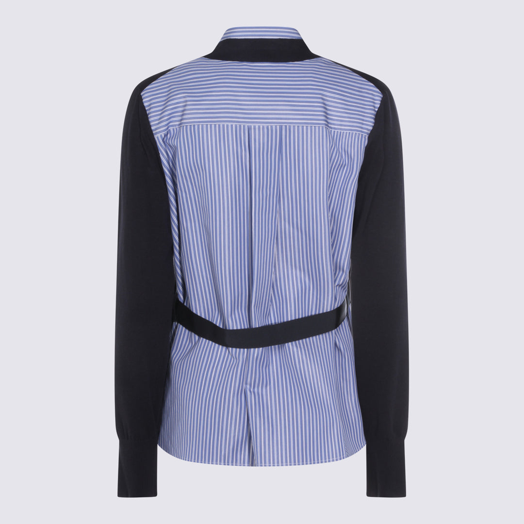 Sacai Sweaters - NAVY/BLUE | 08fb08723d046688d67afc8e0dcfca22cf6f0333