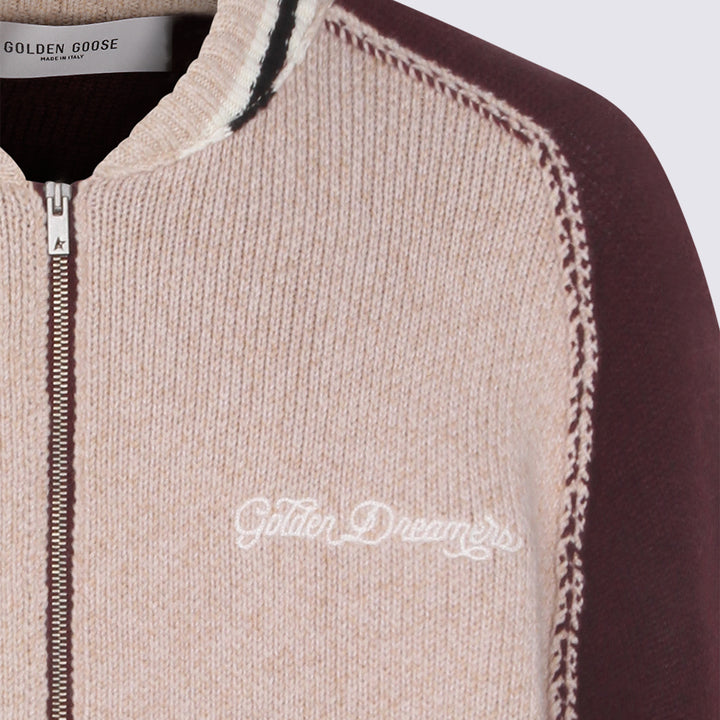 Golden Goose Jackets - BONE WHITE/PORT ROYALE | 5028dd06d65e0c641eea445f50f1d6b070fac89b