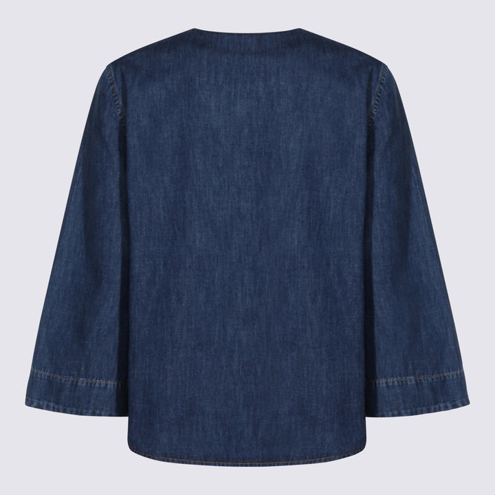 Valentino Top - MEDIUM BLUE | c4467018f58e8facdf269269cb5f97b8c4cb3ea7