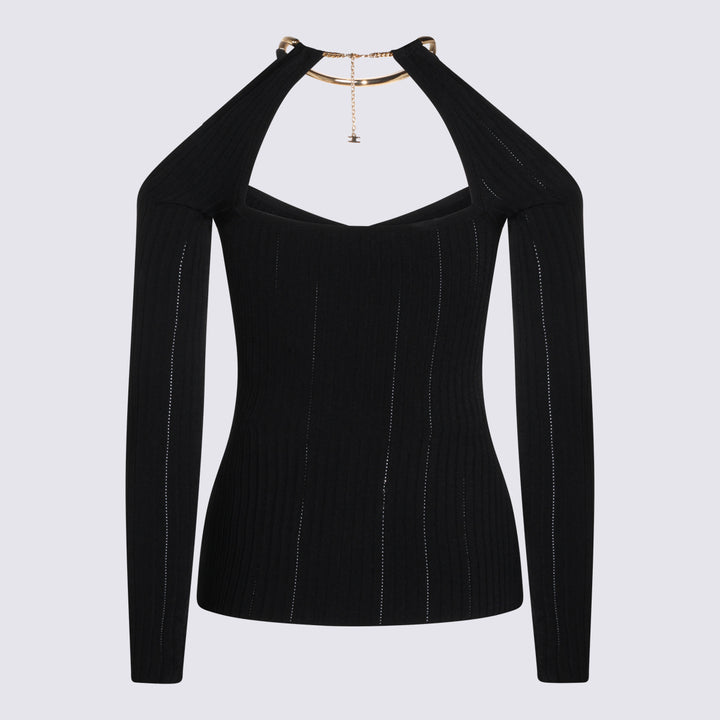 Elisabetta Franchi Sweaters - Blacks and greys | 601951fb0bd7cccc76295831f4e383f48f9c1590