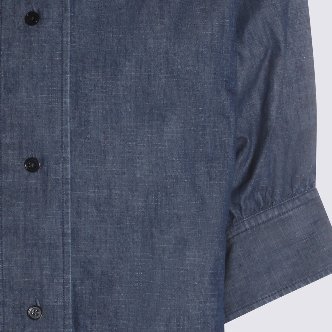 Jil Sander Shirts - Blu e verdi | 4a628141523e95b4cd04aa104e057d0b03140bc3