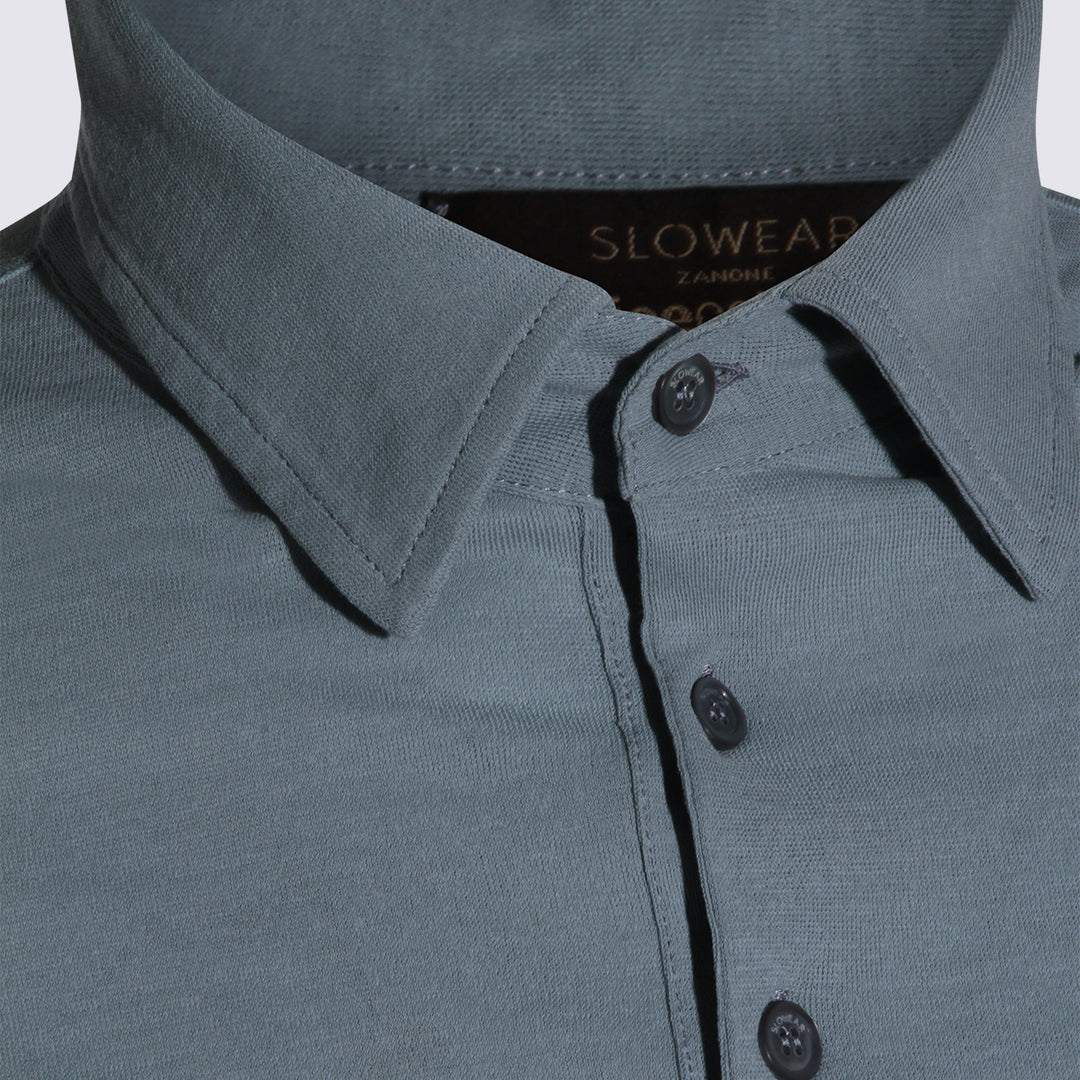 Zanone T-shirts and Polos - Blu e verdi | 0288dcc8b7bd9b5fa5ad176d727d68945dc371bb