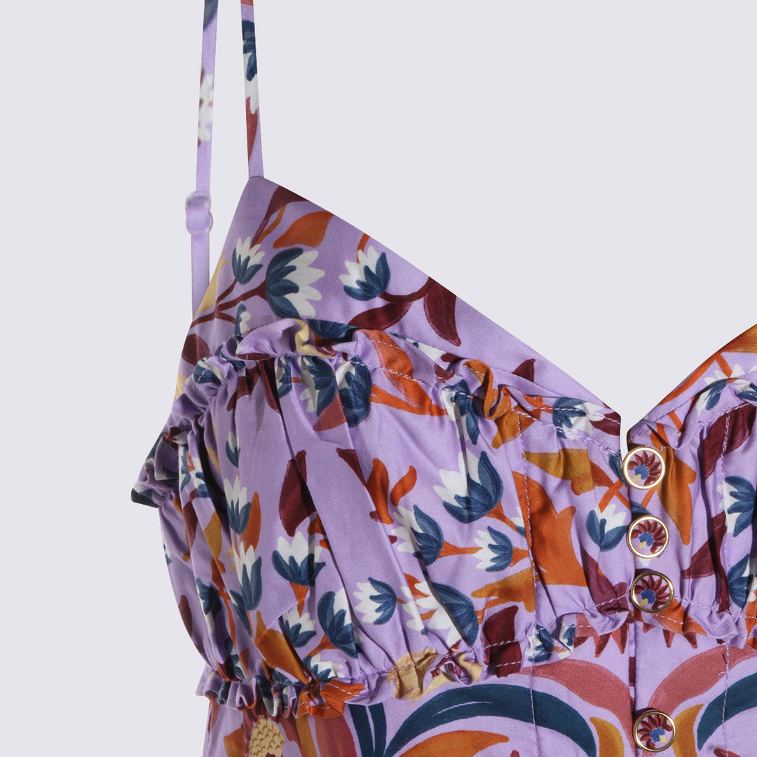 Farm Rio Dresses - FLOWER TILES LILAC | 6732a5c9883c7101761bc4c5f355a4fbc62c2622