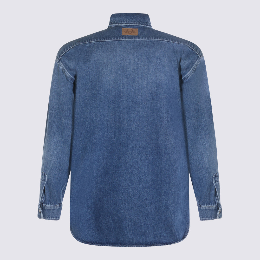 Moschino Shirts - Blu e verdi | a18022dec1b42ab8823efc856f4b9a29cbc9a3ea