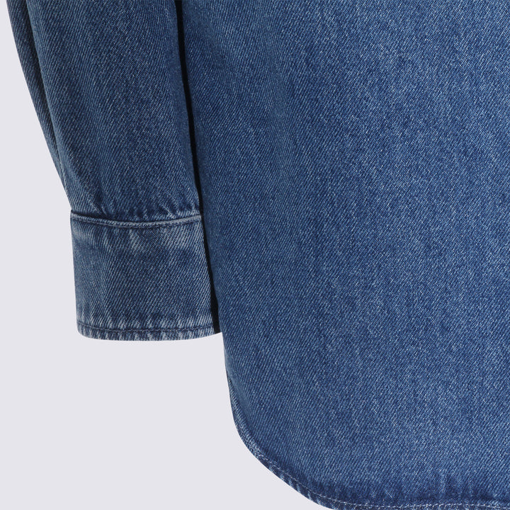 Moschino Shirts - Blu e verdi | 8b17b93db7f47f0bf305d4f4b29095fc7c21c0d9