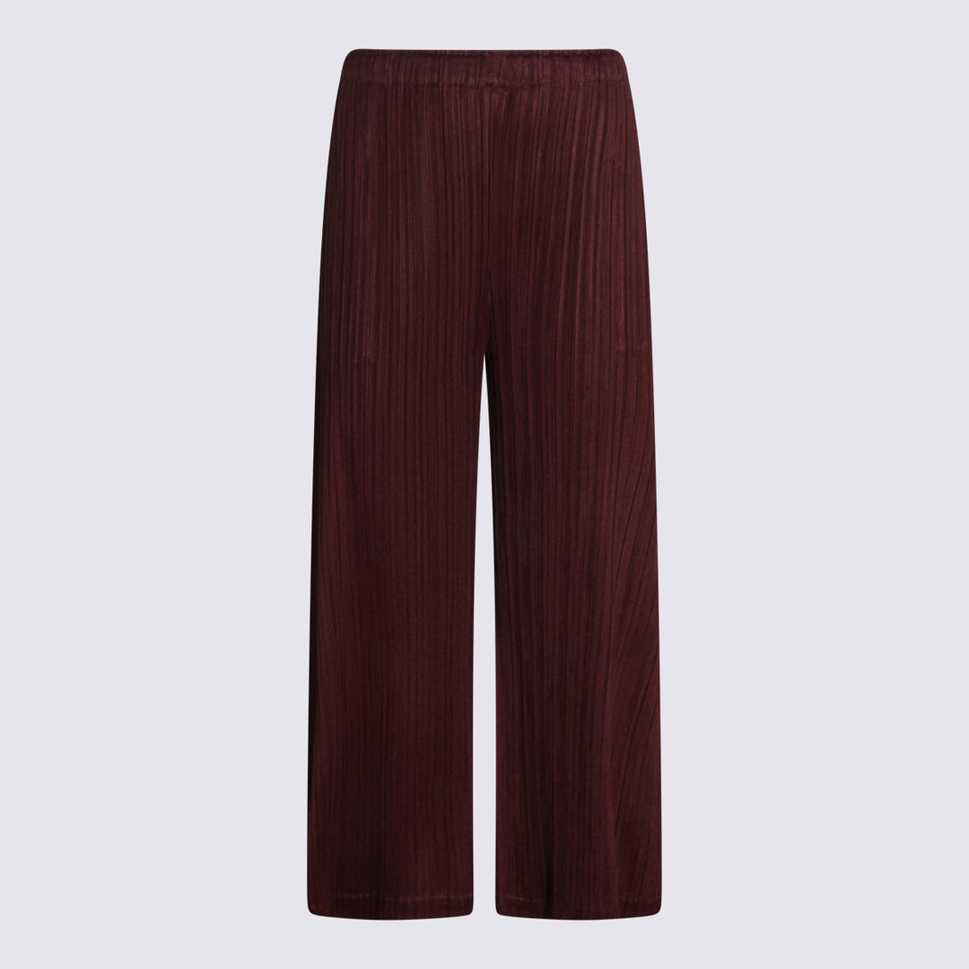 Pleats Please Issey Miyake Trousers - Brown | c81d04091f906c1d22d35212a69588779ea43400