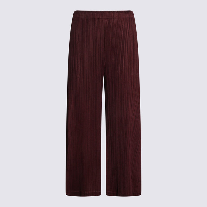 Pleats Please Issey Miyake Trousers - Brown | c81d04091f906c1d22d35212a69588779ea43400
